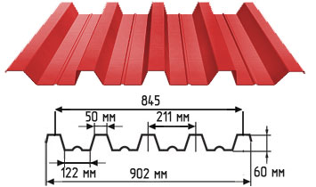 Профнастил Н-60 Профнастил Н-60